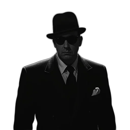 hat, jacket, staff, face transparent PNG cut-out