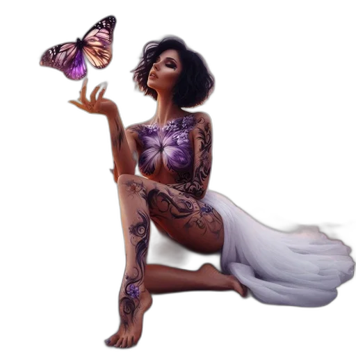 dress, jewelry, creature, concept art transparent PNG cut-out