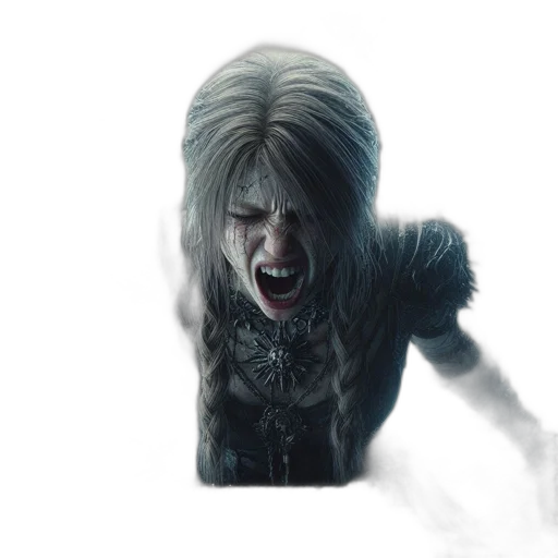 hair, face, creature, mask transparent PNG cut-out
