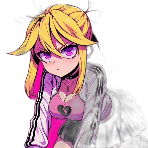 jacket, staff, mask, hair transparent PNG cut-out