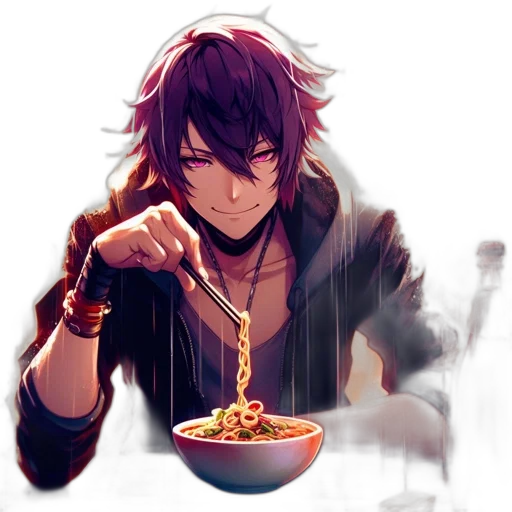 food, pixel art, anime, concept art transparent PNG cut-out