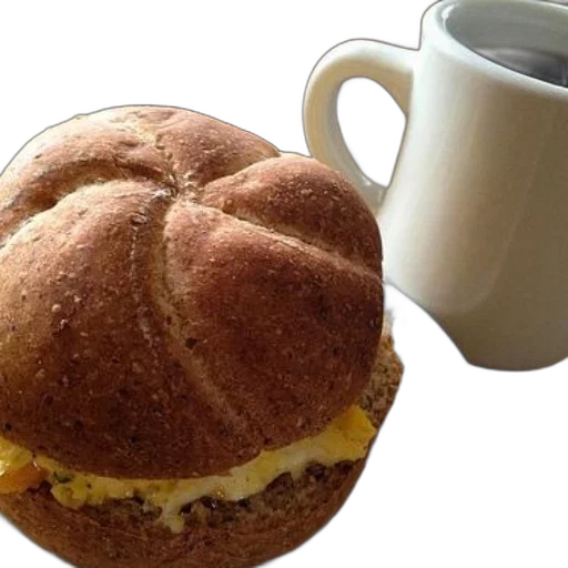 food, photorealistic, breakfast, sandwich transparent PNG cut-out