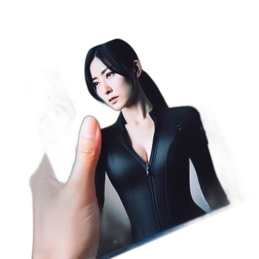 robot, weapon, jacket, staff transparent PNG cut-out
