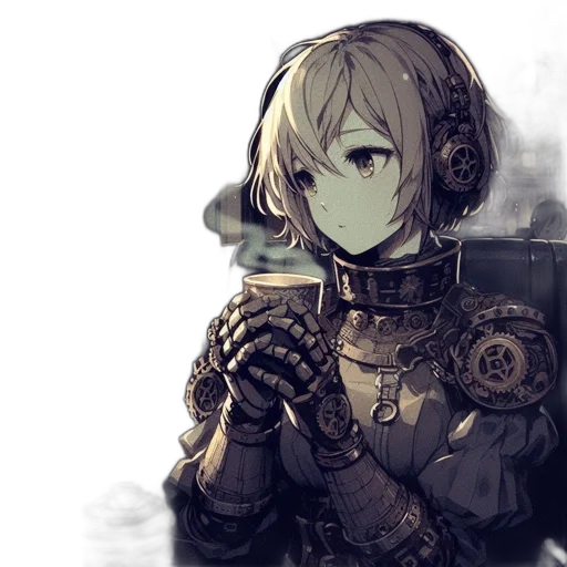 robot, mask, staff, weapon transparent PNG cut-out