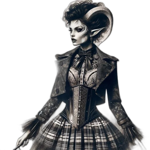 dress, jacket, fantasy art, concept art transparent PNG cut-out