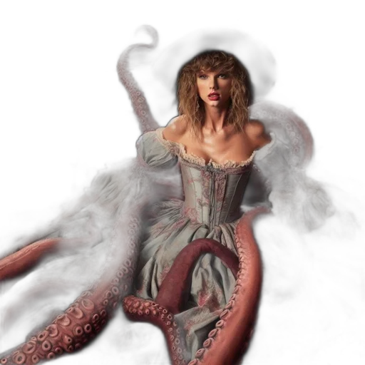 creature, dress, dragon, hair transparent PNG cut-out