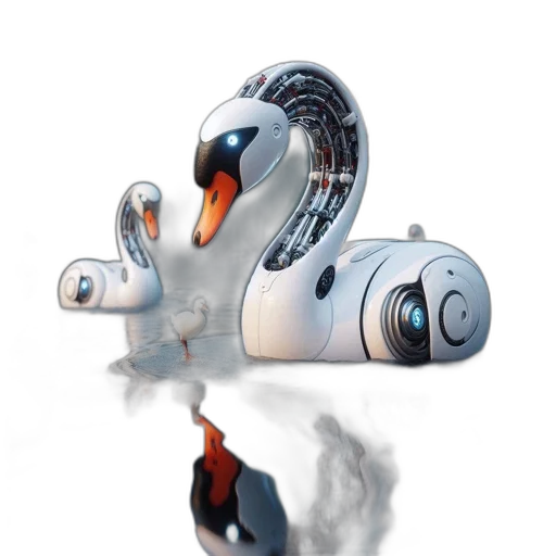 robot, creature, concept art, 3d render transparent PNG cut-out