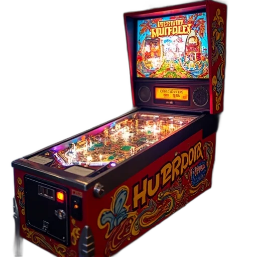 weapon, pinball, arcade, 90s transparent PNG cut-out
