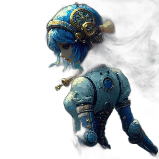 robot, staff, dragon, weapon transparent PNG cut-out