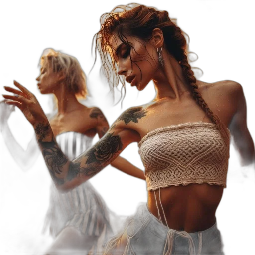 dress, photorealistic, concept art, fantasy art transparent PNG cut-out