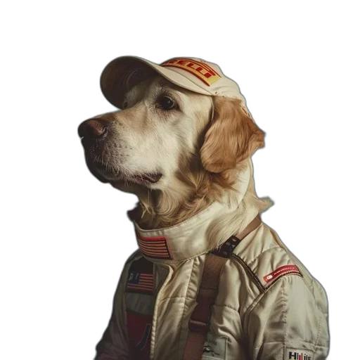 animal, jacket, hat, face transparent PNG cut-out