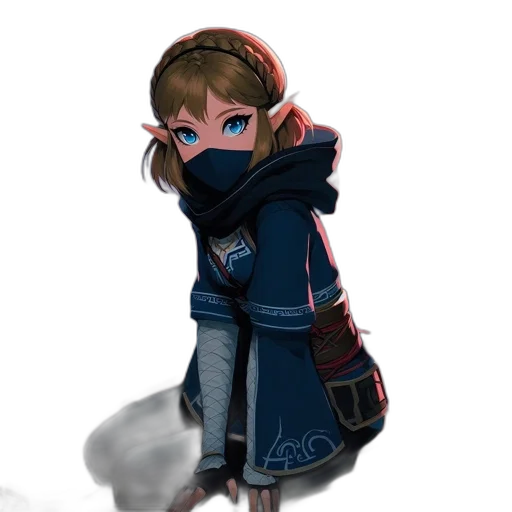 jacket, staff, weapon, face transparent PNG cut-out