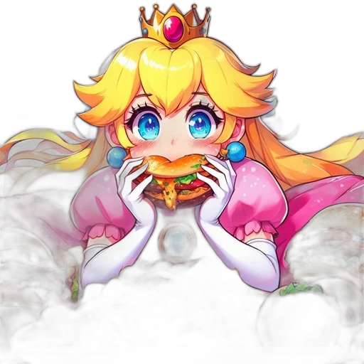 crown, food, dragon, pixel art transparent PNG cut-out