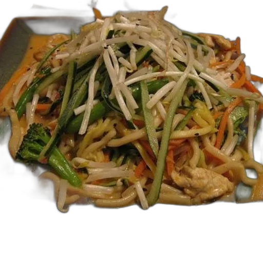 food, plate, stir-fried, vegetables transparent PNG cut-out