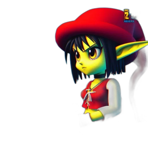 hat, staff, 3d render, concept art transparent PNG cut-out