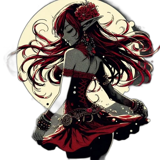 dress, mask, crown, staff transparent PNG cut-out