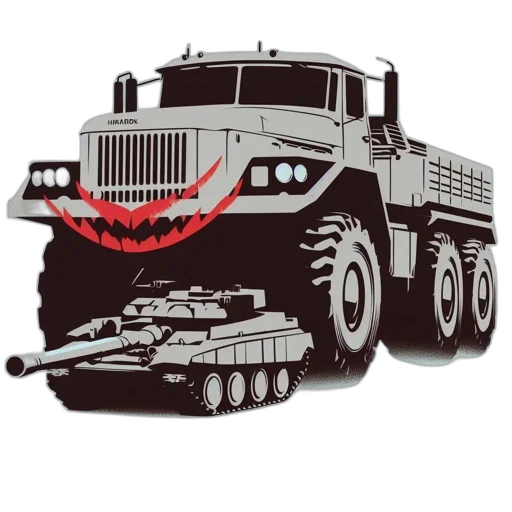 weapon, concept art, armor-plated, truck transparent PNG cut-out