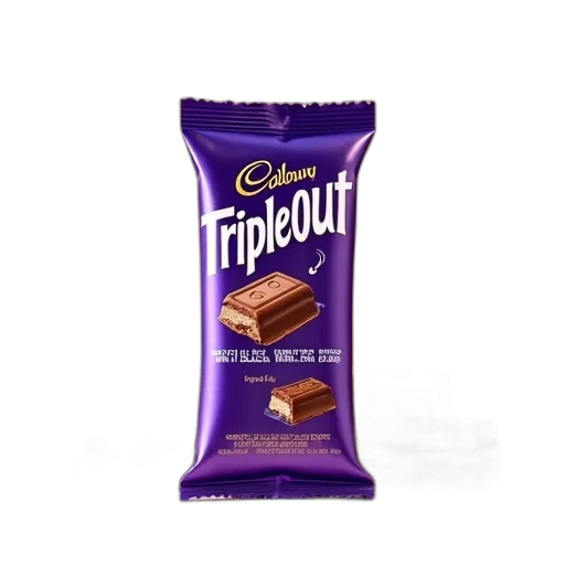 food, 3d render, photorealistic, cadburys transparent PNG cut-out