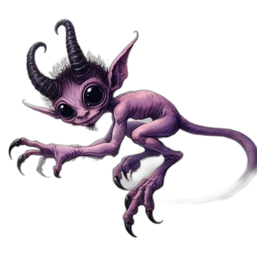 creature, dragon, animal, staff transparent PNG cut-out