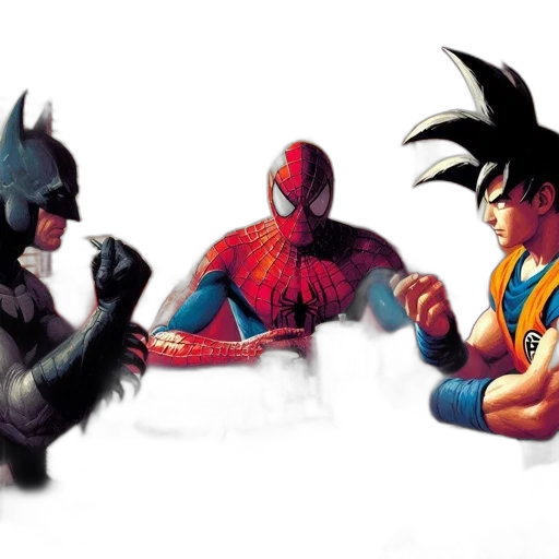comic book art, concept art, fantasy art, 3d render transparent PNG cut-out