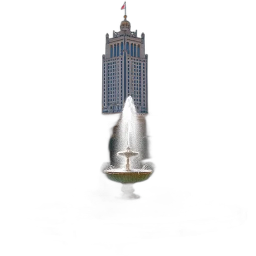 building, jewelry, crown, 3d render transparent PNG cut-out