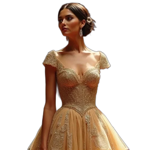 dress, 3d render, photorealistic, concept art transparent PNG cut-out