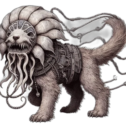 creature, animal, hair, mask transparent PNG cut-out