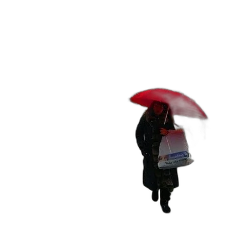 umbrella, jacket, staff, hat transparent PNG cut-out