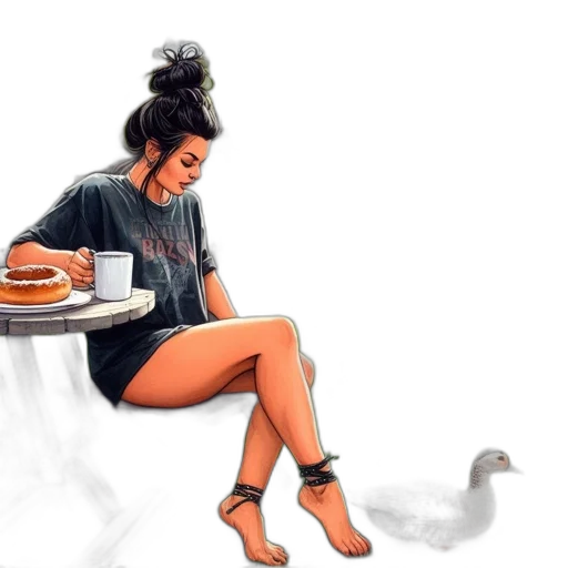 food, dress, concept art, photorealistic transparent PNG cut-out