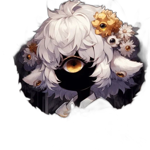 creature, staff, mask, crown transparent PNG cut-out