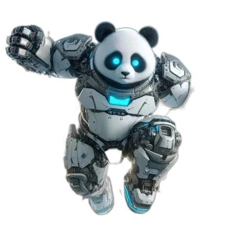 robot, animal, 3d render, concept art transparent PNG cut-out