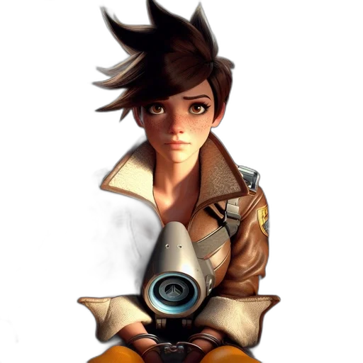 weapon, staff, jacket, face transparent PNG cut-out