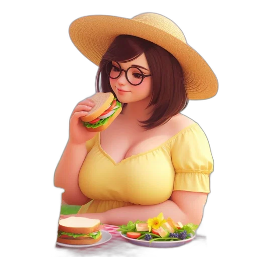 food, dress, hat, creature transparent PNG cut-out