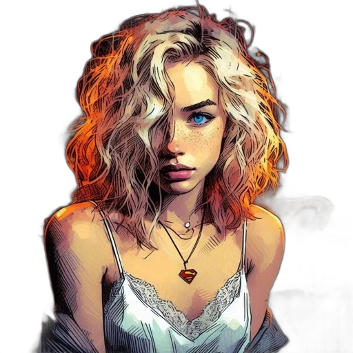 face, dress, hair, jewelry transparent PNG cut-out