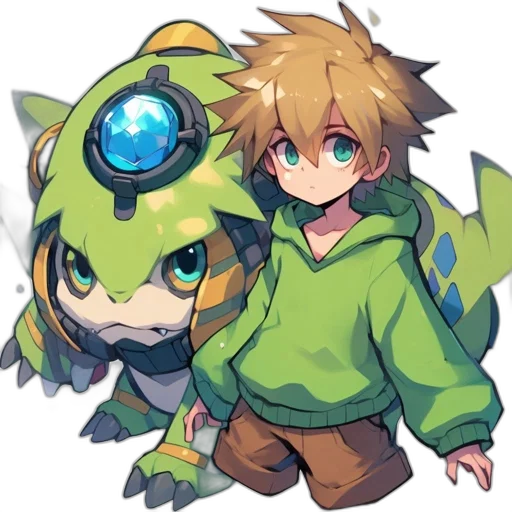 dragon, creature, staff, animal transparent PNG cut-out