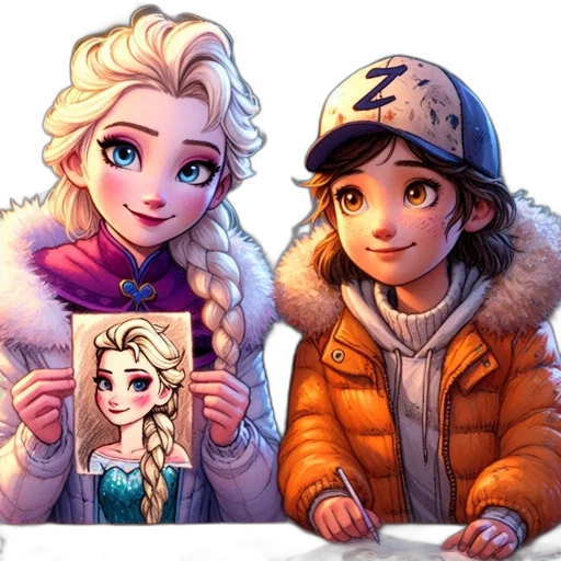 face, crown, jacket, concept art transparent PNG cut-out