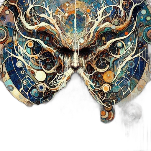 mask, dragon, face, crown transparent PNG cut-out