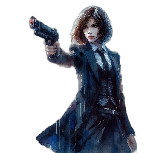weapon, jacket, comic book art, concept art transparent PNG cut-out