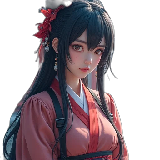 staff, dress, face, weapon transparent PNG cut-out