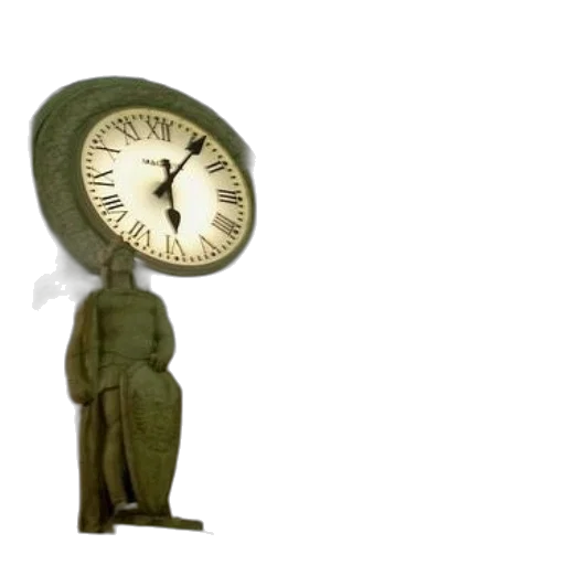 staff, 3d render, large, clock transparent PNG cut-out