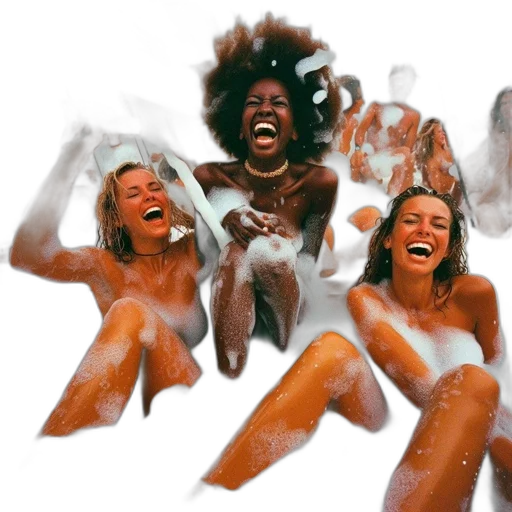 hair, concept art, fire, people transparent PNG cut-out