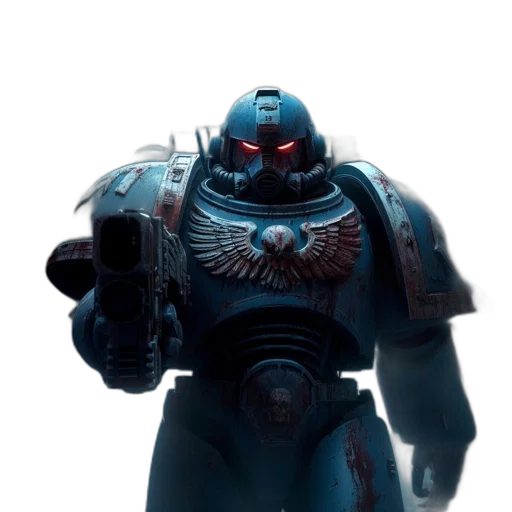 robot, weapon, concept art, 3d render transparent PNG cut-out