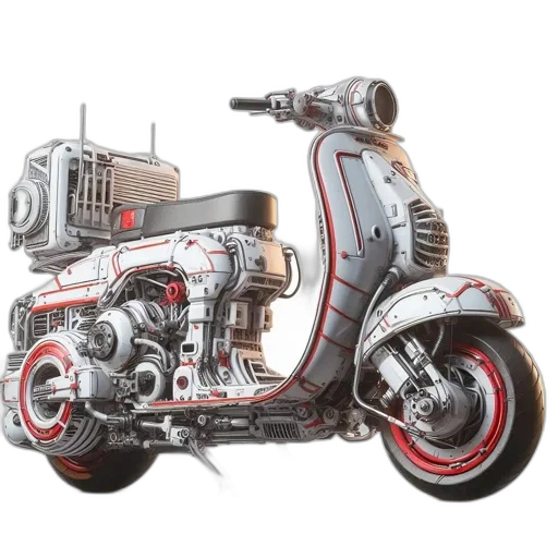 robot, car, weapon, concept art transparent PNG cut-out