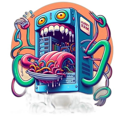 robot, creature, concept art, cyberpunk transparent PNG cut-out