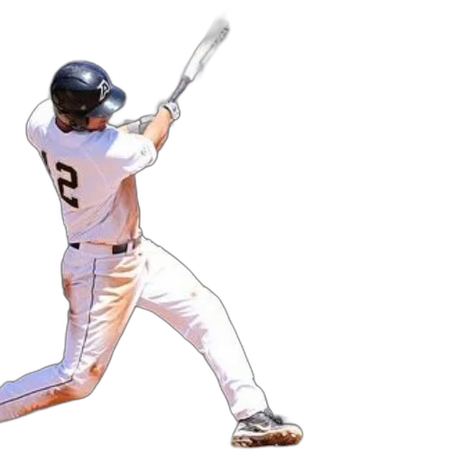 weapon, baseball, player, white transparent PNG cut-out