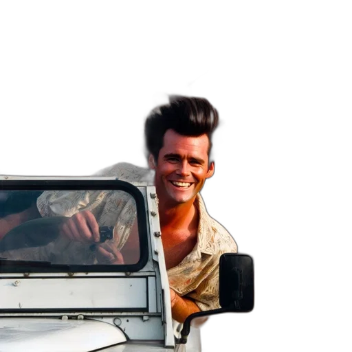 car, hair, face, robot transparent PNG cut-out