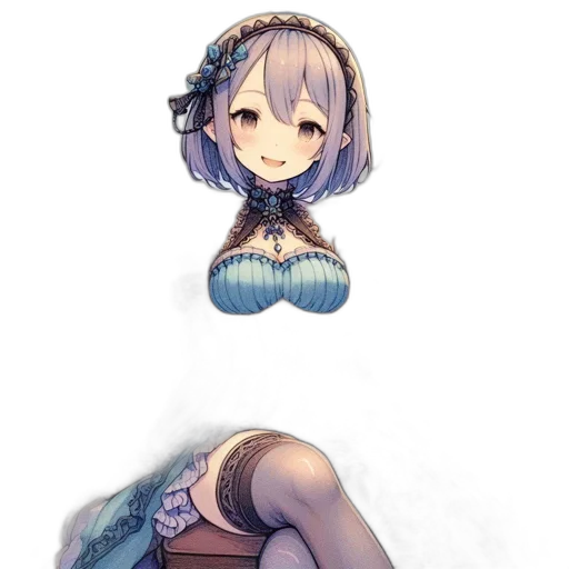 dress, robot, creature, crown transparent PNG cut-out