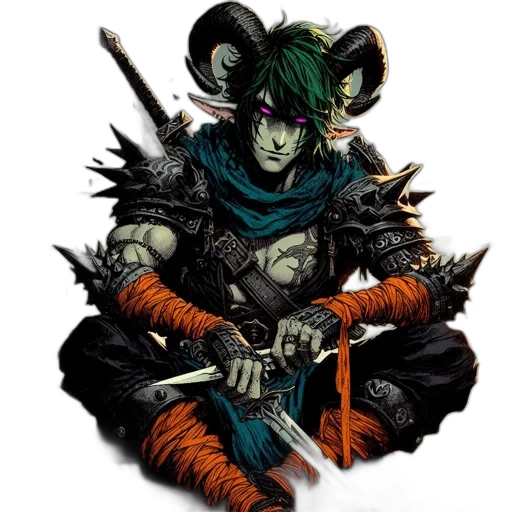 staff, mask, dragon, fantasy art transparent PNG cut-out