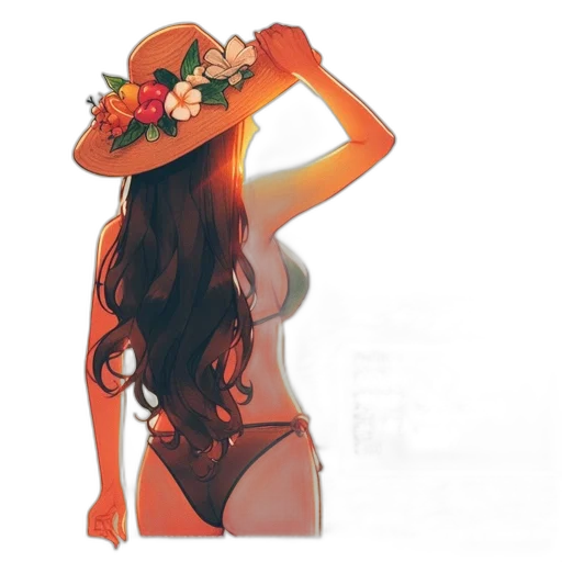 hat, crown, dress, flower transparent PNG cut-out