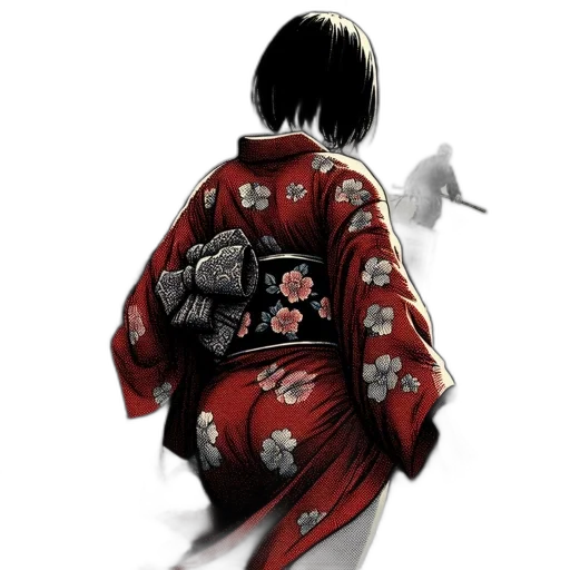 jacket, dress, flower, weapon transparent PNG cut-out